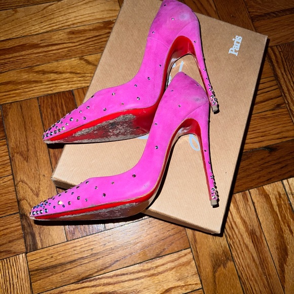 Christian Louboutin’s suede with rhinestones - Picture 3 of 3
